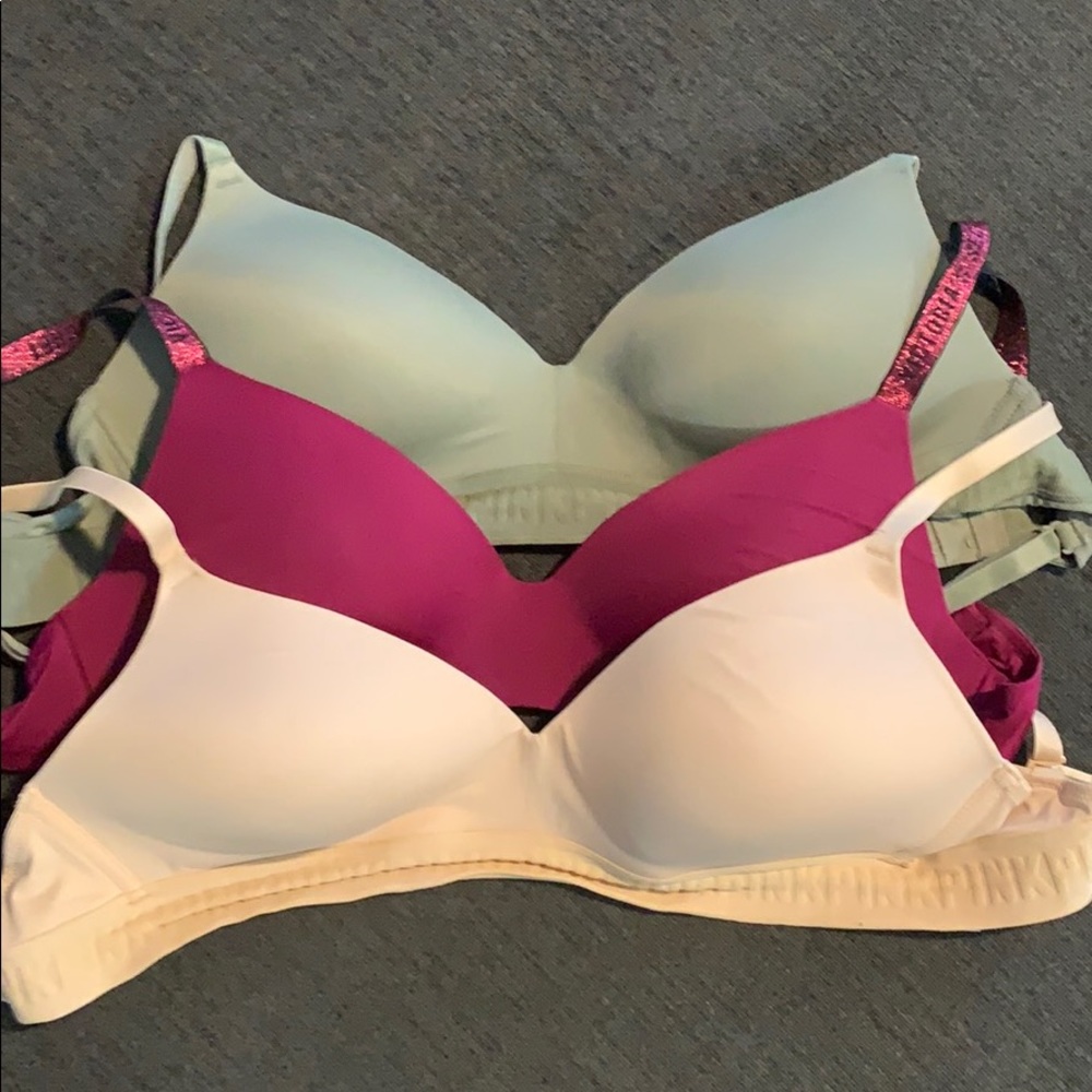 Victoria Secret Pink kit of 3 bras